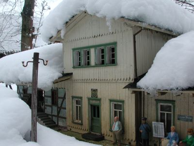 Bahnhof Benneckenstein im Winterschlaf